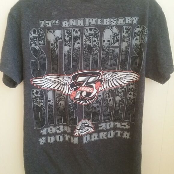 STURGIS BIKE WEEK 75TH ANNIVERSARY TSHIRT - Picture 3 of 3